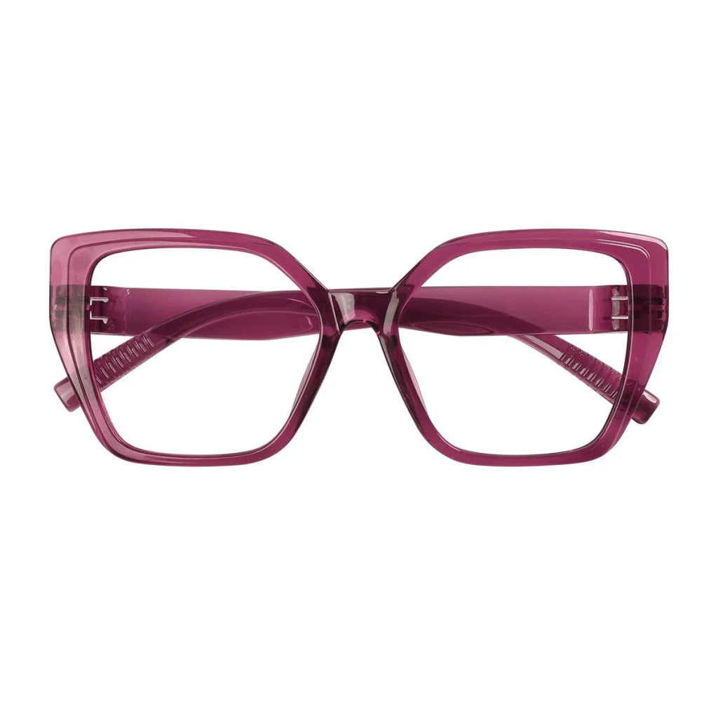 30% Blue Light Blocking Reading Glasses Oversized Screwless R2314 - B15eyekeeper.com