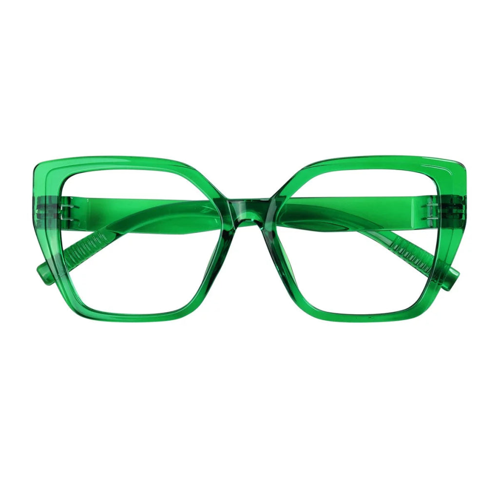 30% Blue Light Blocking Reading Glasses Oversized Screwless R2314 - B15eyekeeper.com