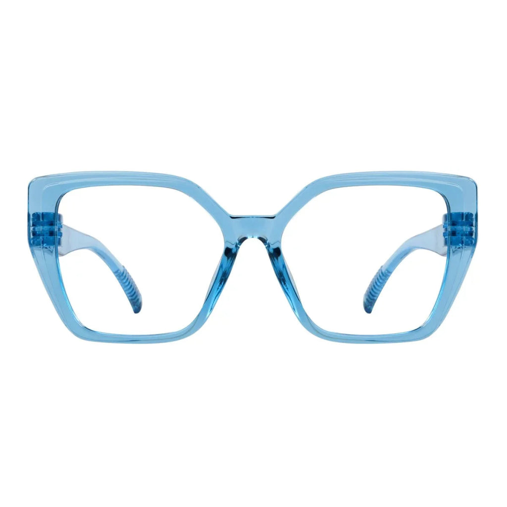 30% Blue Light Blocking Reading Glasses Oversized Screwless R2314 - B15eyekeeper.com