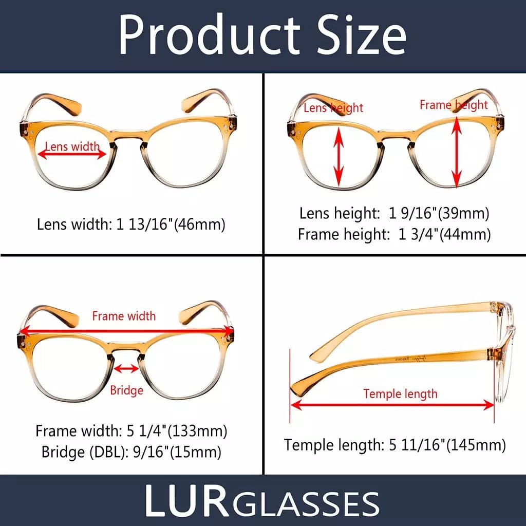 5 Pack Oval Fashion Design Reading Glasses 3 - R144eyekeeper.com