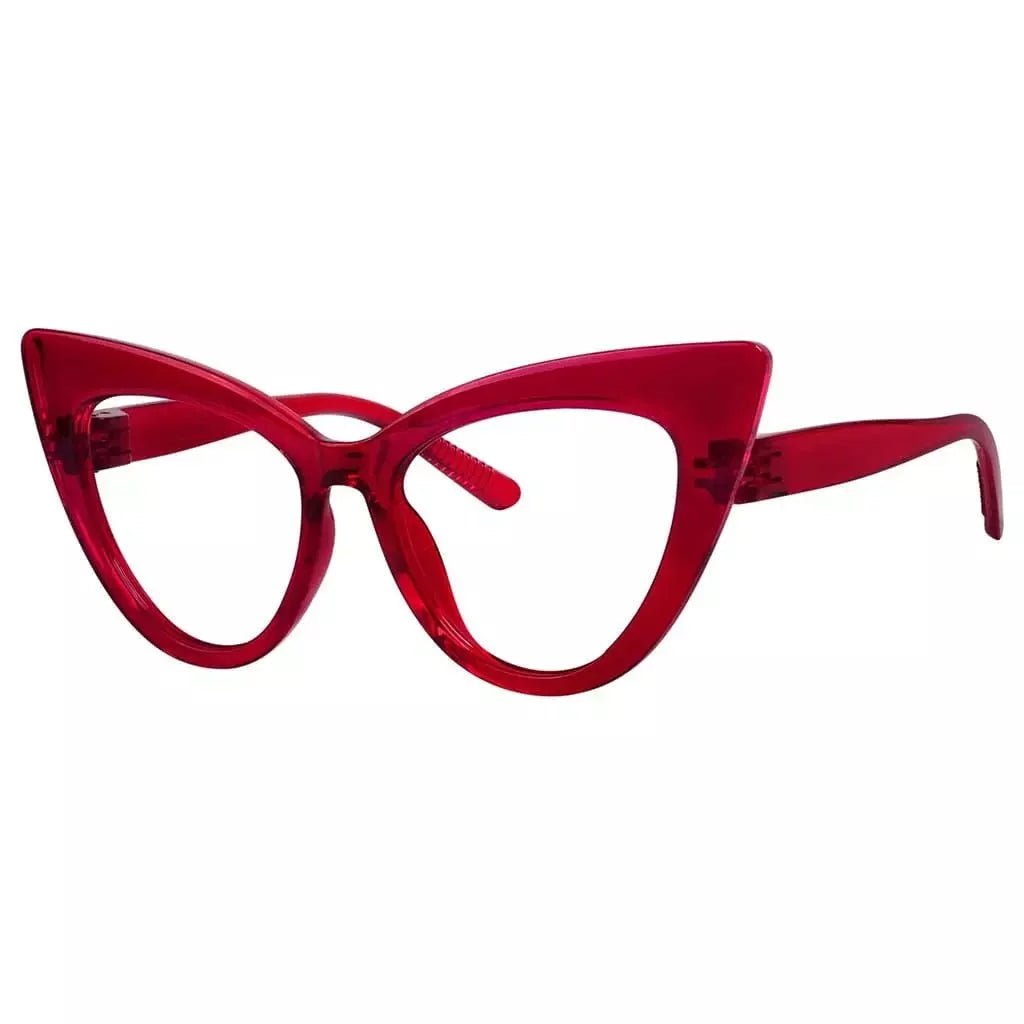 Cat - eye 30% Blue Light Blocking Reading Glasses Oversized Screwless R2318 - B15eyekeeper.com