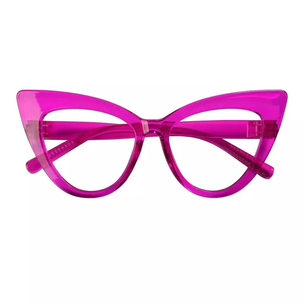 Cat - eye 30% Blue Light Blocking Reading Glasses Oversized Screwless R2318 - B15eyekeeper.com