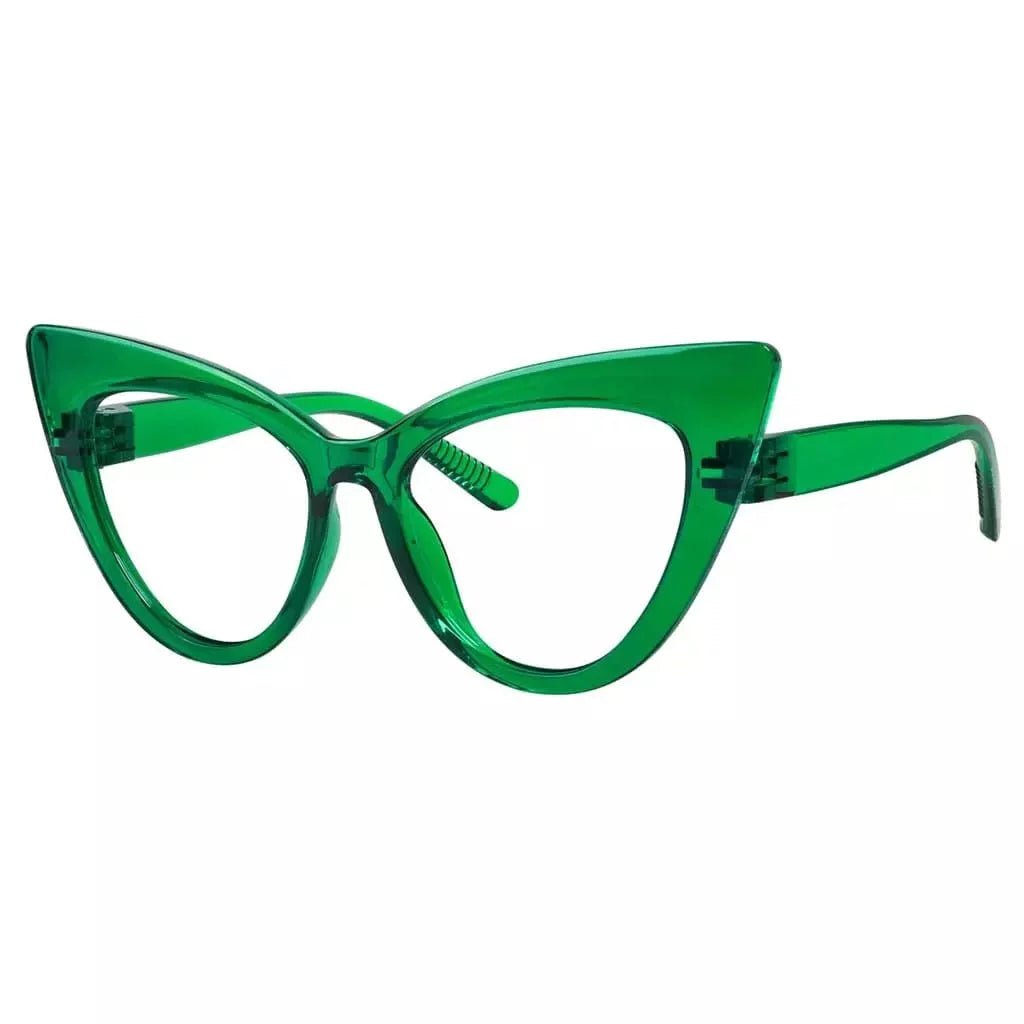 Cat - eye 30% Blue Light Blocking Reading Glasses Oversized Screwless R2318 - B15eyekeeper.com
