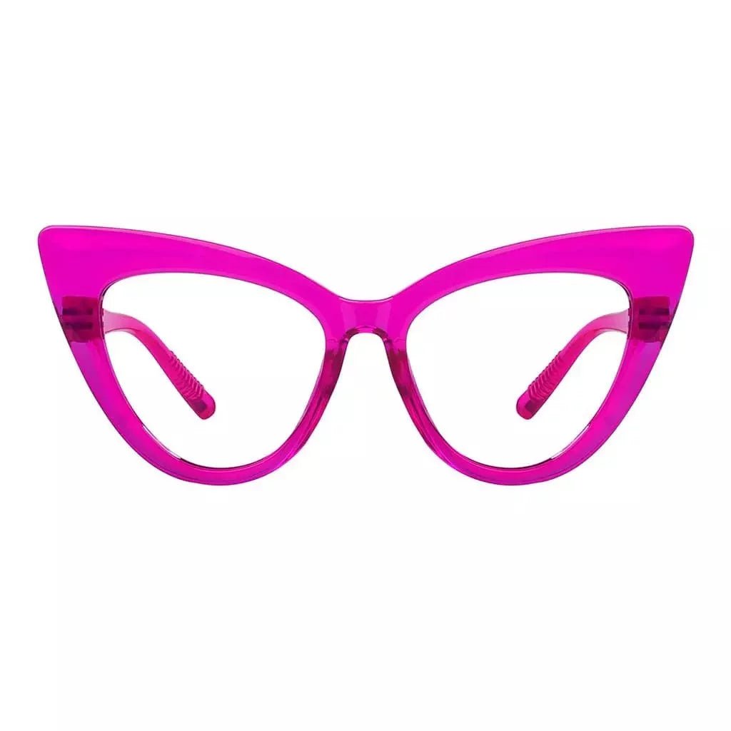 Cat - eye 30% Blue Light Blocking Reading Glasses Oversized Screwless R2318 - B15eyekeeper.com