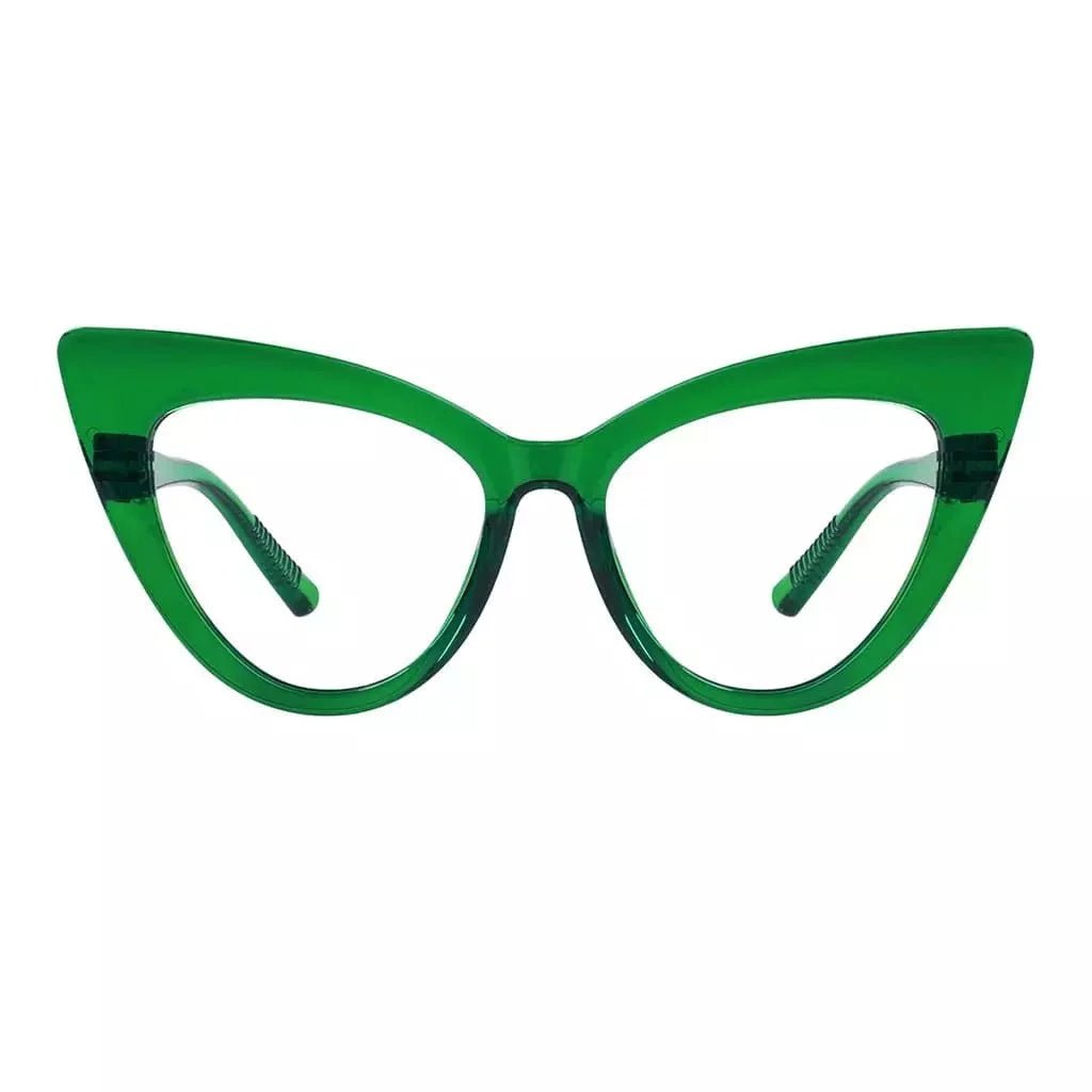 Cat - eye 30% Blue Light Blocking Reading Glasses Oversized Screwless R2318 - B15eyekeeper.com