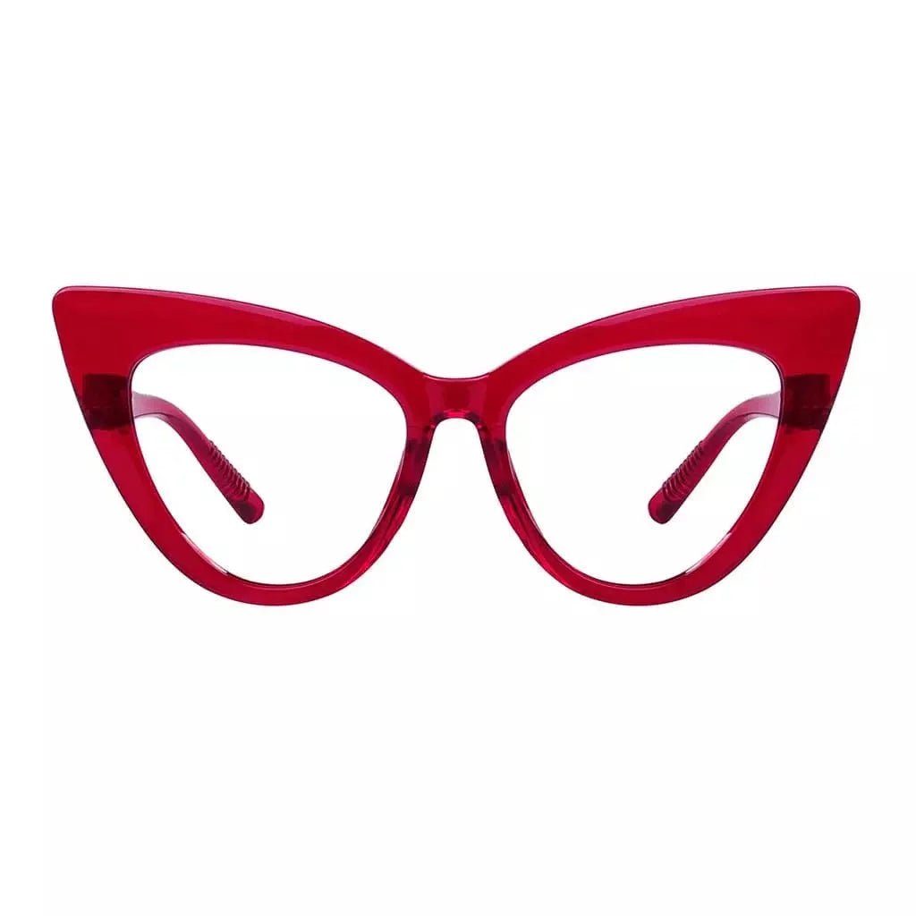 Cat - eye 30% Blue Light Blocking Reading Glasses Oversized Screwless R2318 - B15eyekeeper.com
