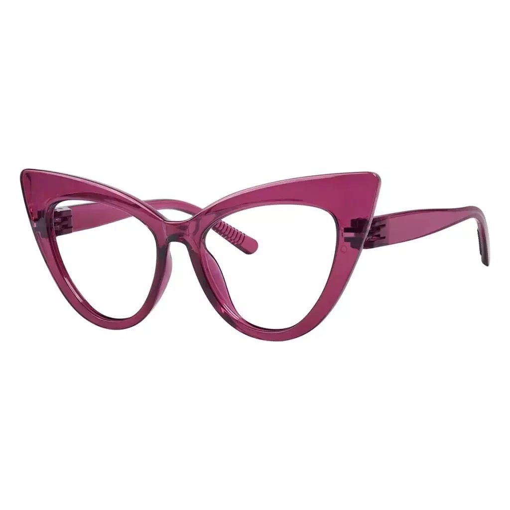 Cat - eye 30% Blue Light Blocking Reading Glasses Oversized Screwless R2318 - B15eyekeeper.com