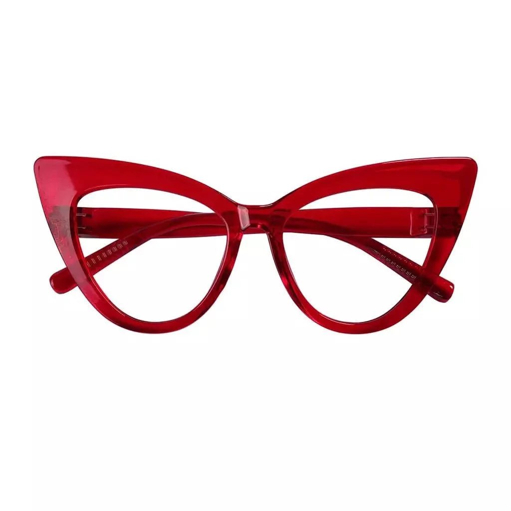 Cat - eye 30% Blue Light Blocking Reading Glasses Oversized Screwless R2318 - B15eyekeeper.com