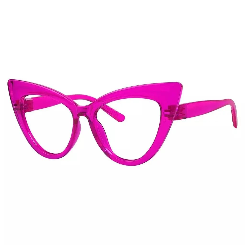 Cat - eye 30% Blue Light Blocking Reading Glasses Oversized Screwless R2318 - B15eyekeeper.com