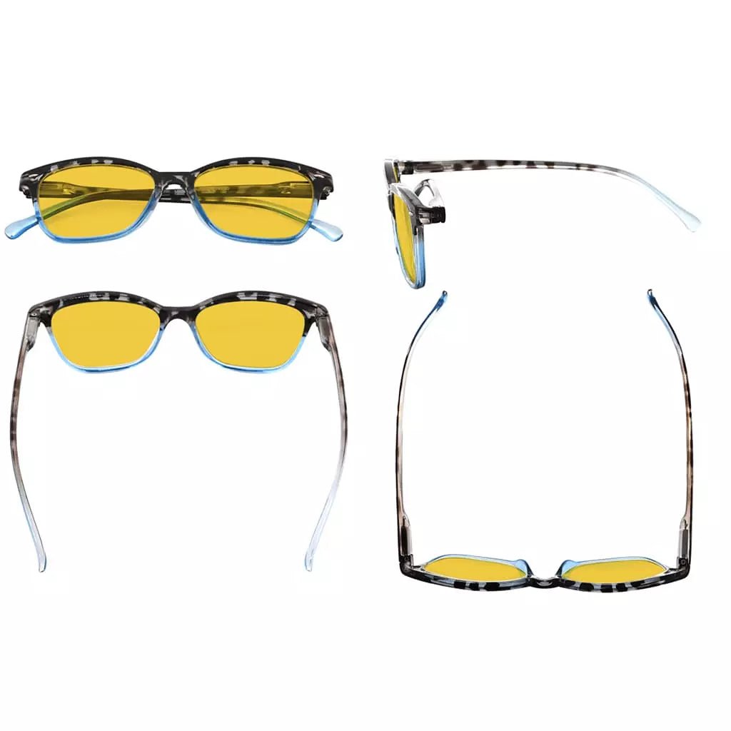 10 Pack Stylish Blue Light Blocking Reading Glasses HP9111eyekeeper.com