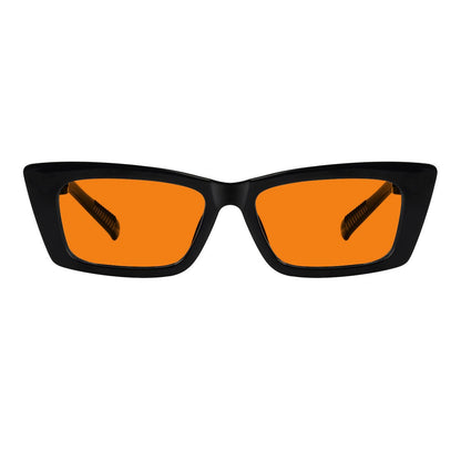 100% Blue Blocking Orange Lens Cat - eye Glasses Metalless R2501 - B98eyekeeper.com