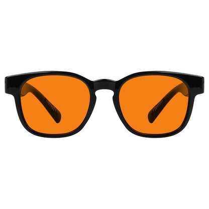 100% Blue Blocking Orange Lens Square Metalless Glasses NR144 - B98eyekeeper.com