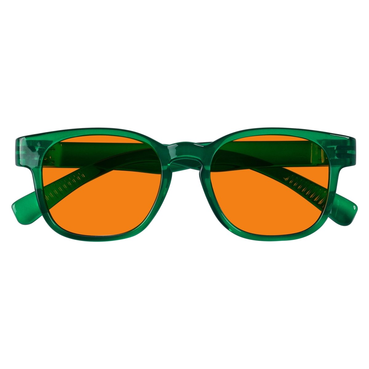 100% Blue Blocking Orange Lens Square Metalless Glasses NR144 - B98eyekeeper.com