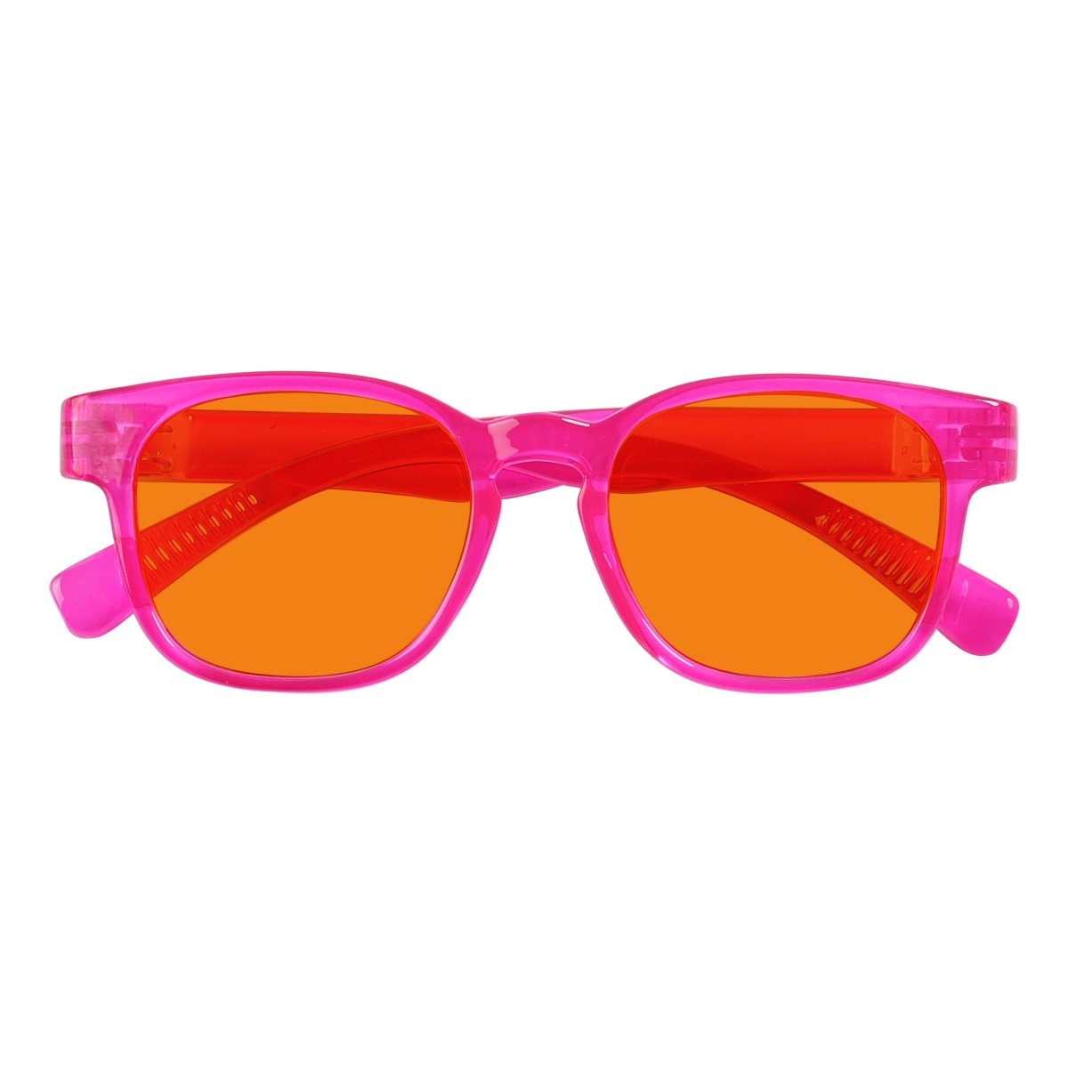 100% Blue Blocking Orange Lens Square Metalless Glasses NR144 - B98eyekeeper.com