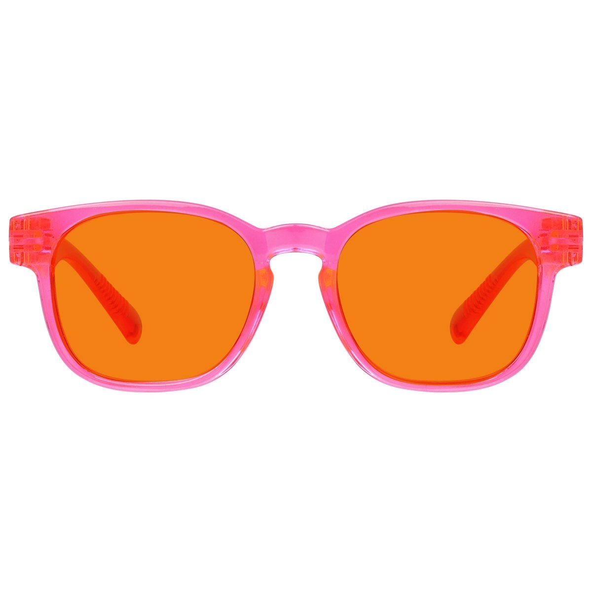 100% Blue Blocking Orange Lens Square Metalless Glasses NR144 - B98eyekeeper.com