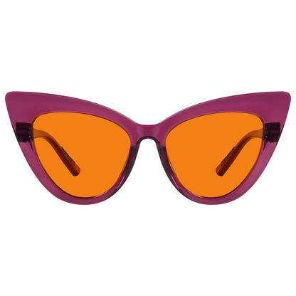 100% Blue Light Blocking Orange Cat - eye Nighttime Glasses R2318 - B98eyekeeper.com