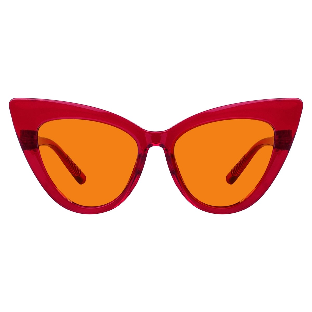 100% Blue Light Blocking Orange Cat - eye Nighttime Glasses R2318 - B98eyekeeper.com