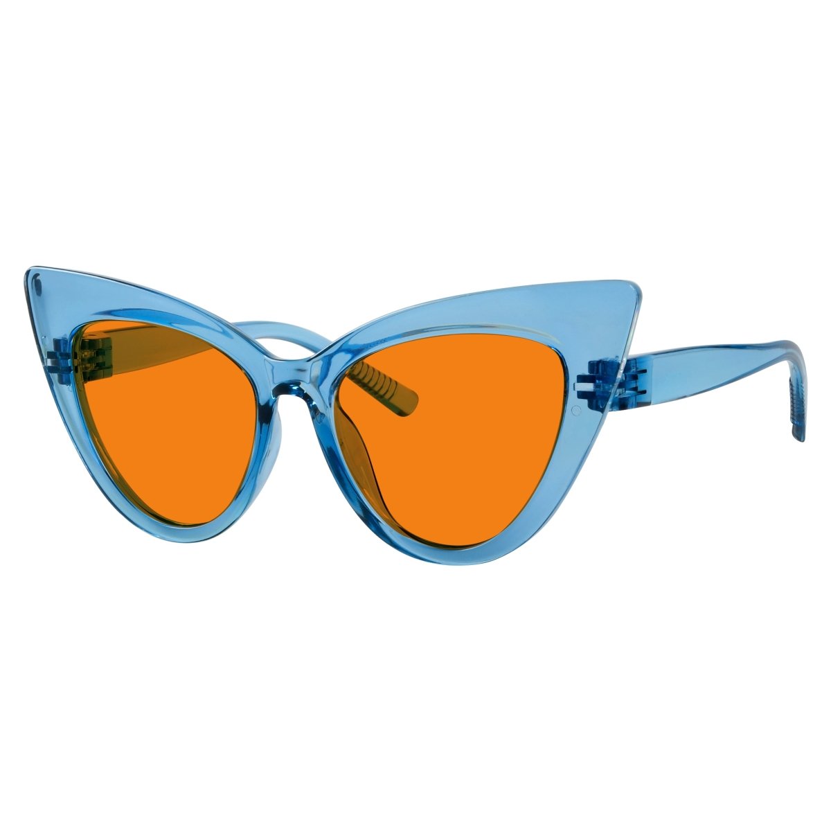 100% Blue Light Blocking Orange Cat - eye Nighttime Glasses R2318 - B98eyekeeper.com