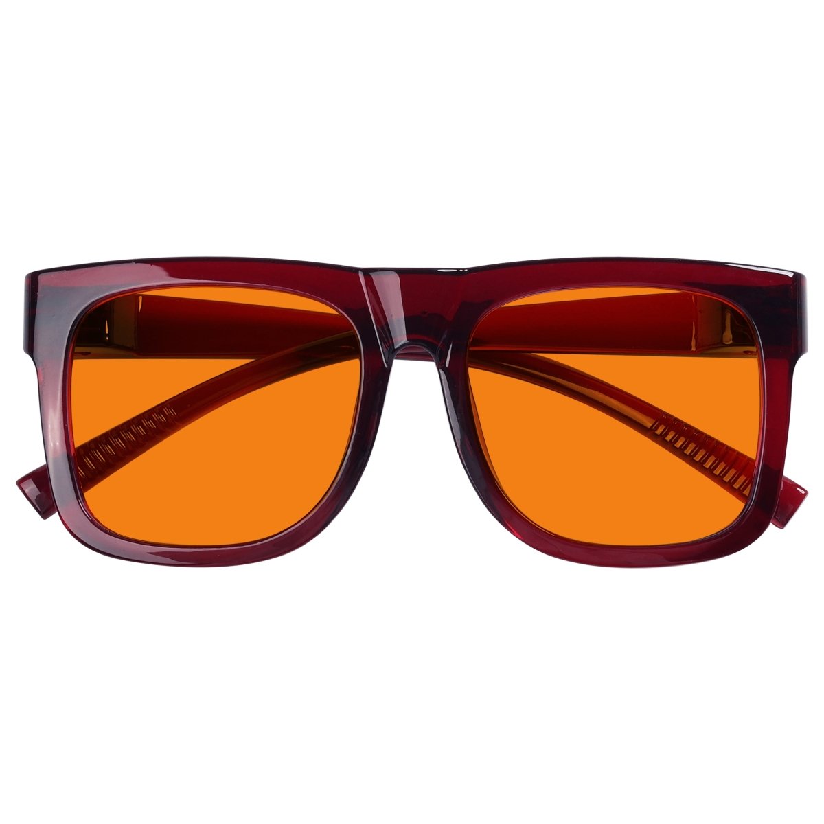 100% Blue Light Blocking Orange Glasses Metalless Screwless Eyewear R2316 - B98eyekeeper.com