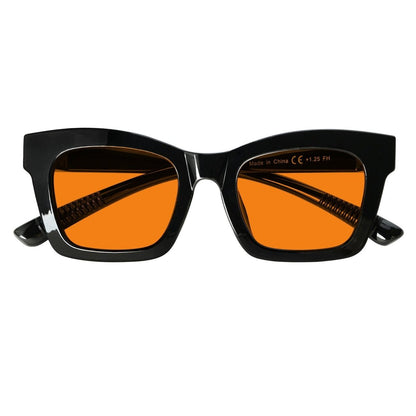 100% Blue Light Blocking Orange Glasses Metalless Screwless R2308 - B98eyekeeper.com