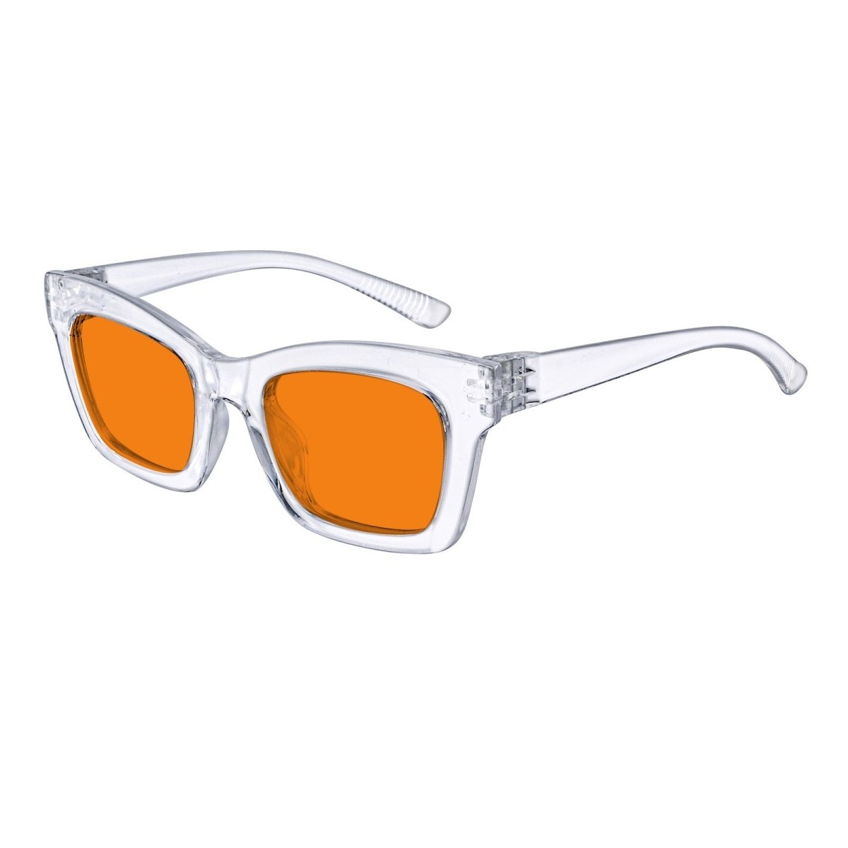 100% Blue Light Blocking Orange Glasses Metalless Screwless R2308 - B98eyekeeper.com