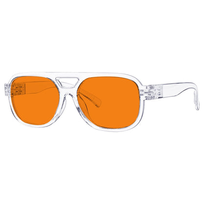 100% Blue Light Blocking Orange Lens Metalless Eyeglasses R2515 - B98eyekeeper.com