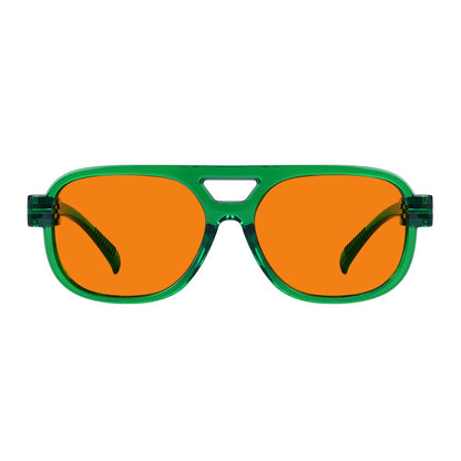 100% Blue Light Blocking Orange Lens Metalless Eyeglasses R2515 - B98eyekeeper.com