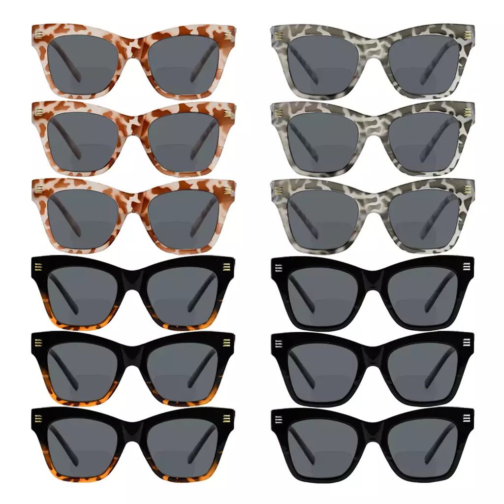 12 Pack Bifocal Reading Sunglasses Sunshine Readers SBR2111eyekeeper.com