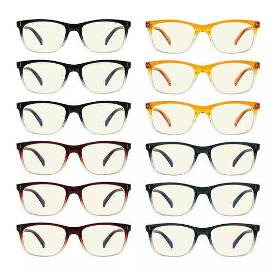 12 Pack Blue Light Filter Reading Glasses Computer Readers CG150eyekeeper.com