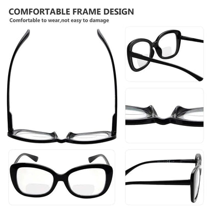 12 Pack Retro Bifocal Reading Glasses Vintage Elegant Readers BR2011eyekeeper.com