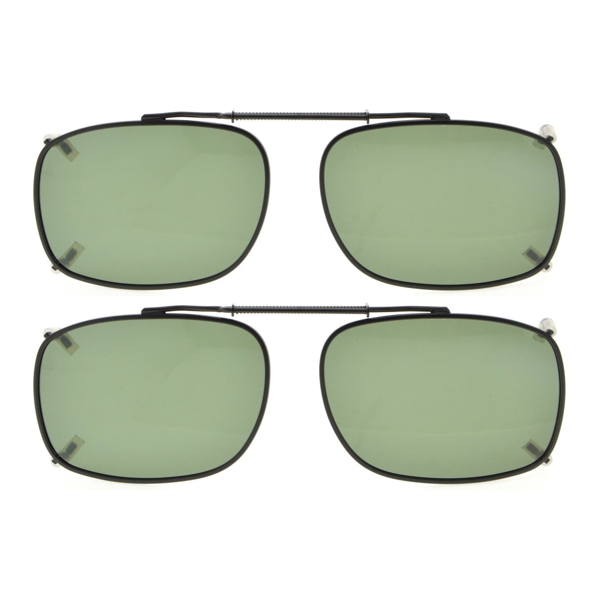 2 Pack Fashion Retro Clip on Sunglasses Polarized C86 (52MMx36MM)eyekeeper.com