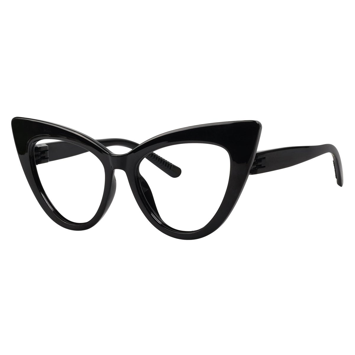 30% Blue Light Blocking Oversized Cat - eye Screwless Glasses R2318 - B15eyekeeper.com