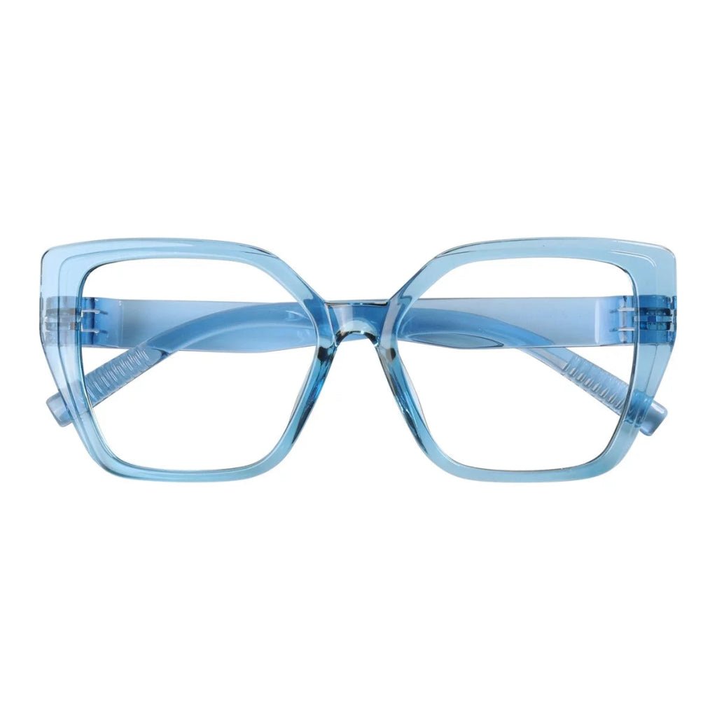 30% Blue Light Blocking Reading Glasses Oversized Screwless R2314 - B15eyekeeper.com