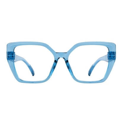 30% Blue Light Blocking Reading Glasses Oversized Screwless R2314 - B15eyekeeper.com