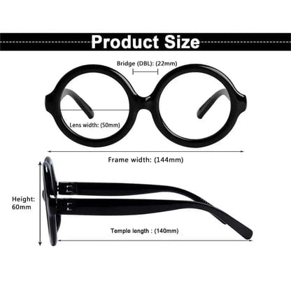 30% Blue Light Blocking Round Metalless Reading Glasses R2313 - B15eyekeeper.com
