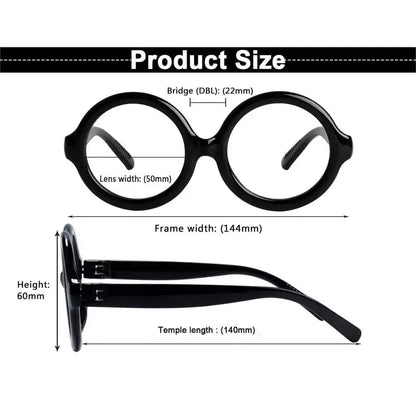 30% Blue Light Blocking Round Metalless Reading Glasses R2313 - B15eyekeeper.com