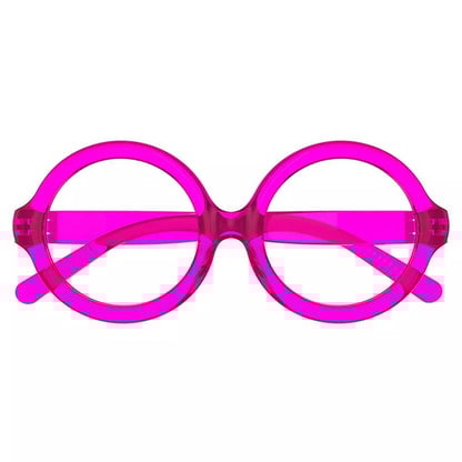 30% Blue Light Blocking Round Metalless Reading Glasses R2313 - B15eyekeeper.com