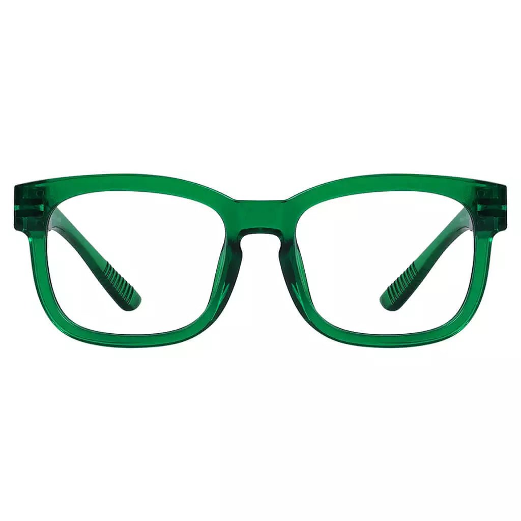 30% Blue Light Blocking Square Metalless Screwless Eyeglasses R033 - B15eyekeeper.com