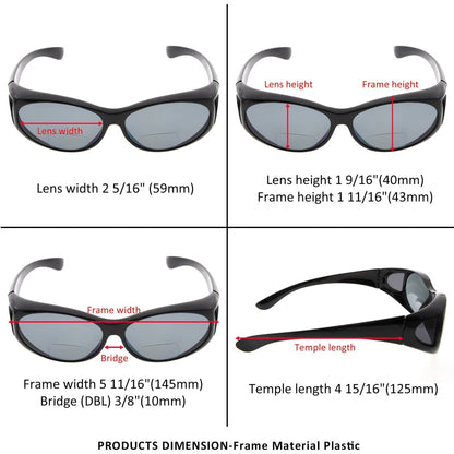 4 Pack Fashion Polarized Bifocal Reading Sunglasses S026PGSGeyekeeper.com