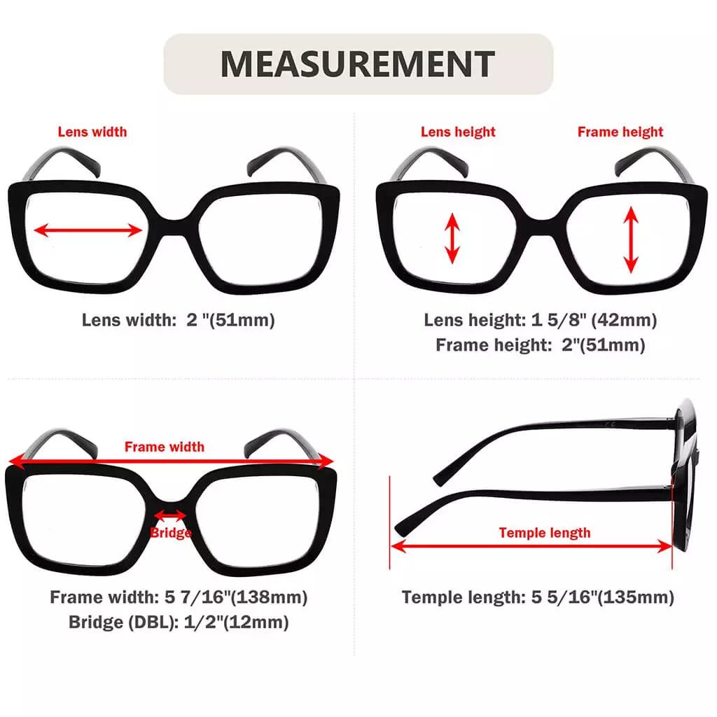 4 Pack Simple Elegant Reading Glasses Marble Square Readers R2014eyekeeper.com