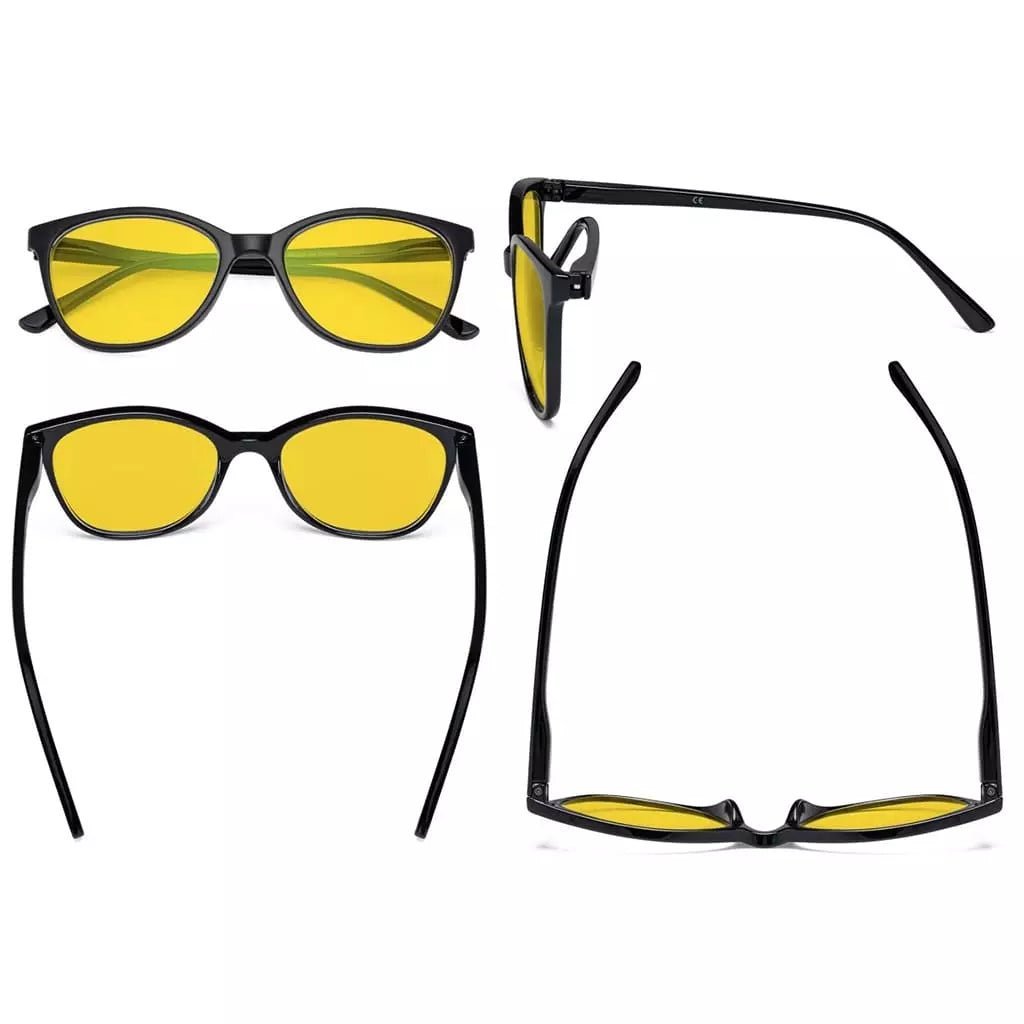 4 Pack Stylish Blue Light Blocking Reading Glasses HPFH1570eyekeeper.com