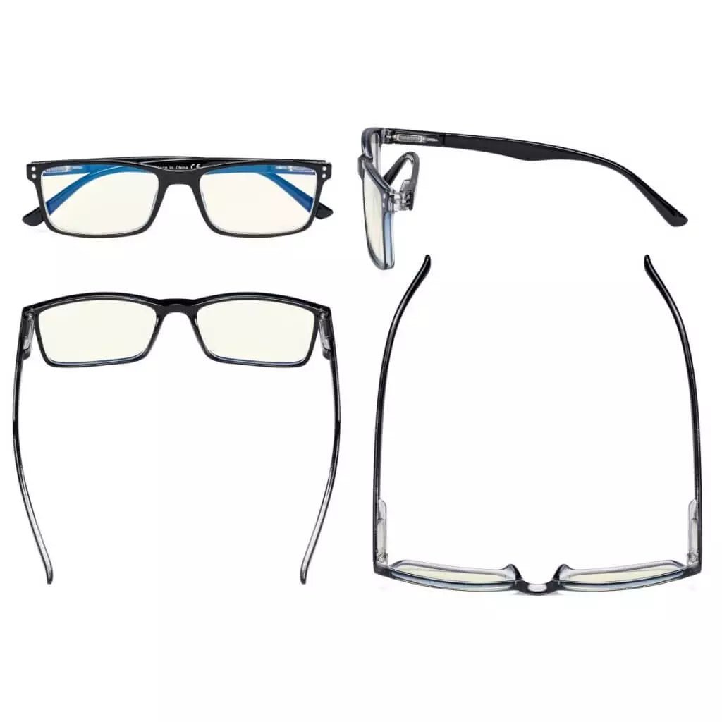 5 Pack Blue Light Filter Reading Glasses UVR802eyekeeper.com