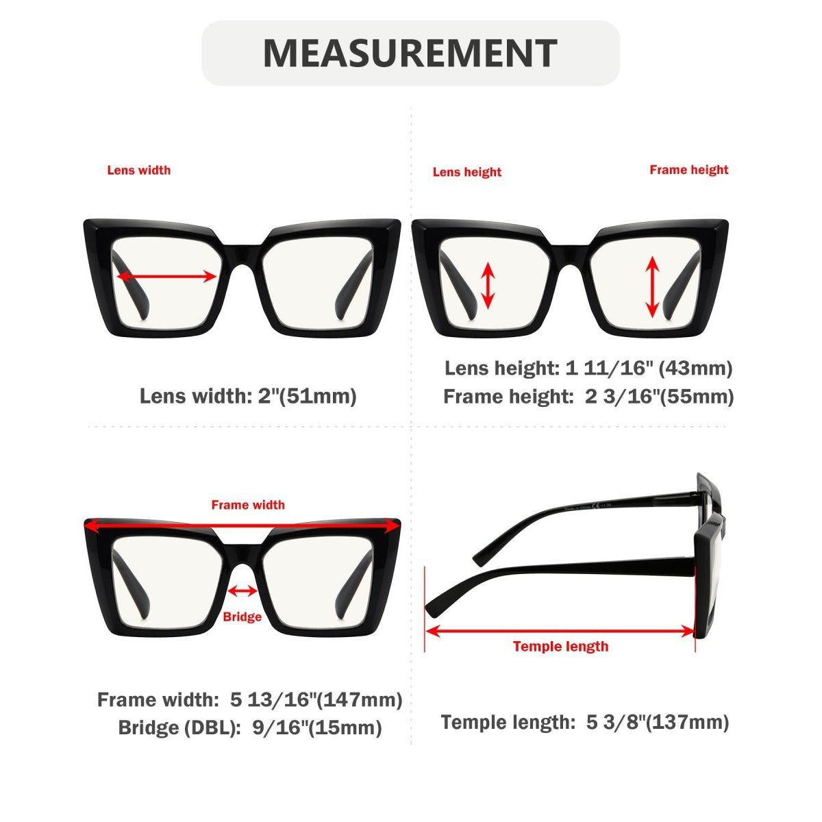 5 Pack Chic Progressive Multifocus Reading Glasses M2141eyekeeper.com