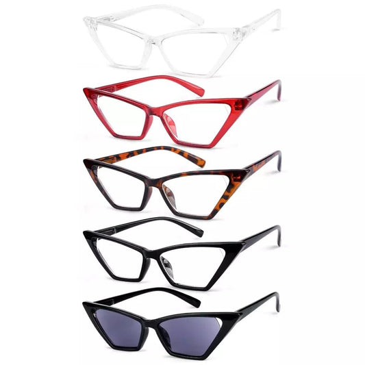 5 Pack Fancy Cat Eye Reading Glasses Fashionable Readers R2131eyekeeper.com