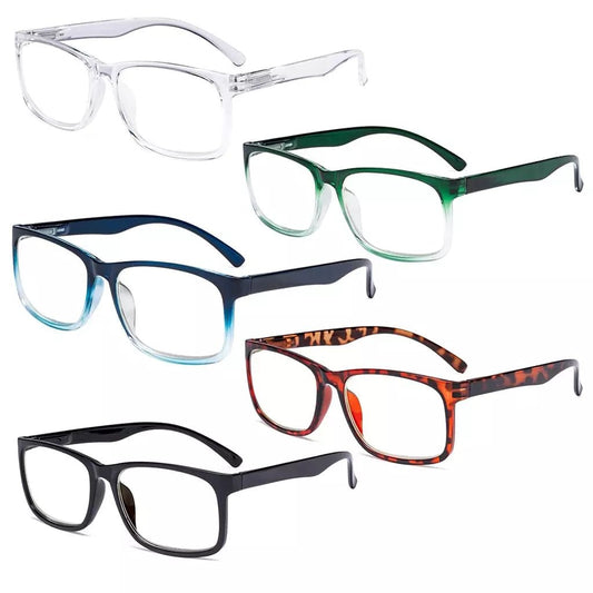 5 Pack Fashionable Reading Glasses Stylish Readers RT1805eyekeeper.com