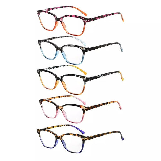 5 Pack Stylish Cat - eye Tortoise Reading Glasses R9111eyekeeper.com