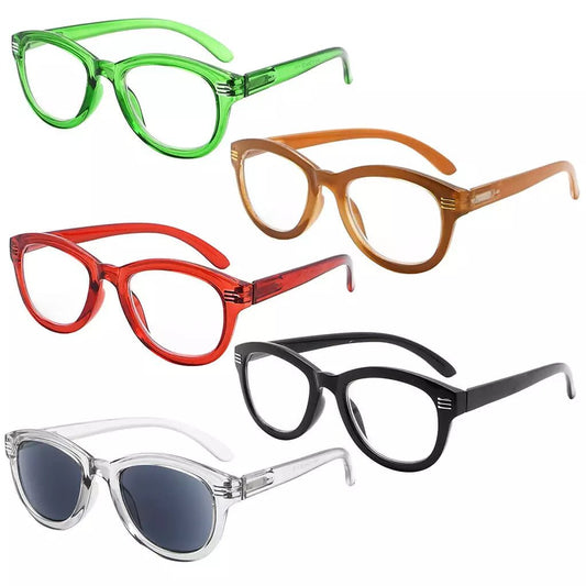5 Pack Stylish Reading Glasses Cat - eye Eyeglasses R2107eyekeeper.com
