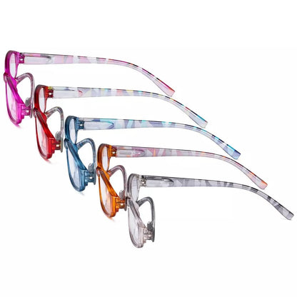 5 Pack Stylish Reading Glasses with Pattern Arms Readers R9104Geyekeeper.com