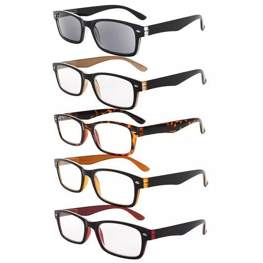 5 Pack Vintage Classic Reading Glasses R055eyekeeper.com
