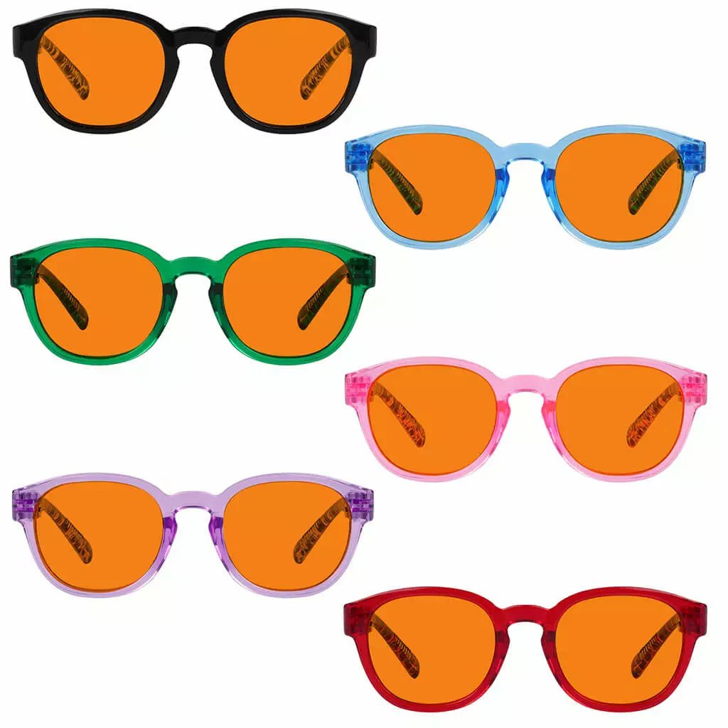 6 Pack 100% Blue Blocking Glasses Orange Lens Metalless Screwless NR124 - B98eyekeeper.com